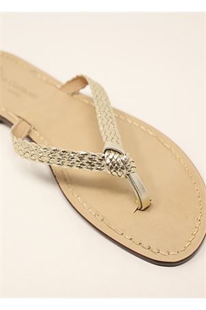 Braided platinum Da Costanzo Capri sandals Da Costanzo | NODOJACKIETRECCINAORO